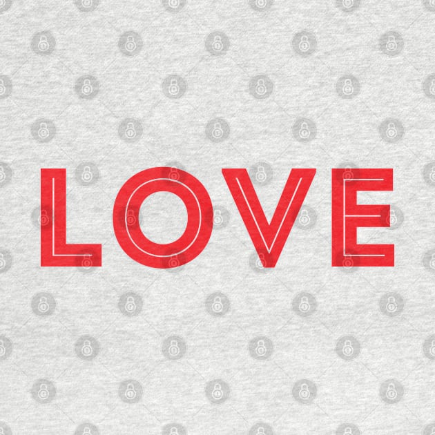 simple ,,love'' typography by ddesing